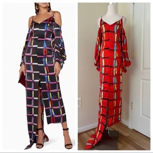 Solace London Letta Cold-Shoulder Dress